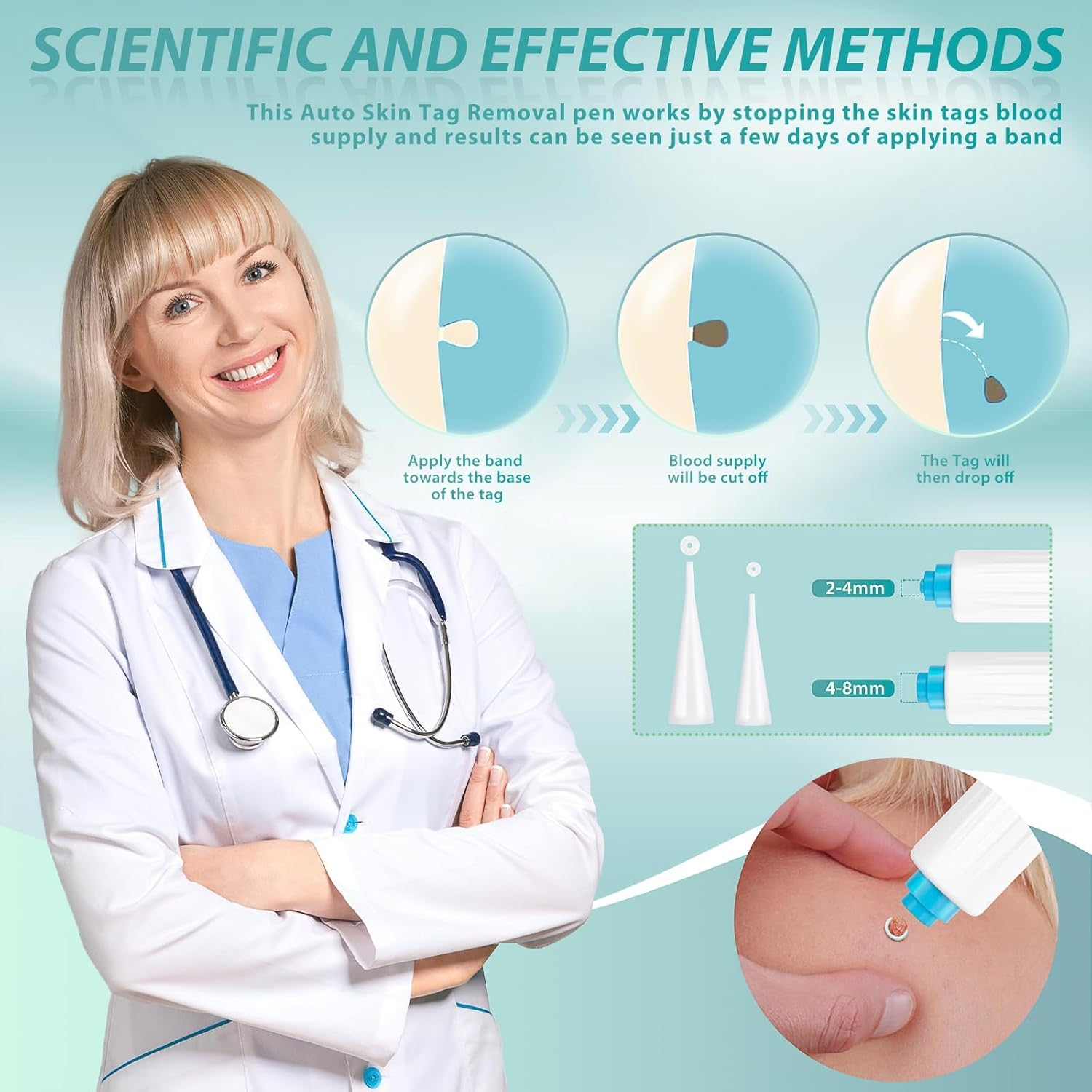 Skin Removal Kit, for the Removal of Skin Tags and Warts, Safe and Effective to Be Used at Home image number 5