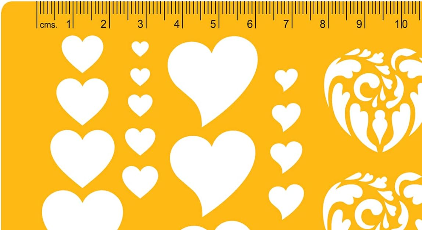 Liquidraw Jewellery Design Templates Stencil, Jewellery Making Template Stencils - Hearts