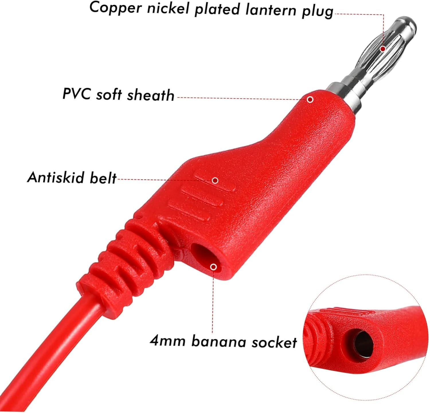 Iplusmile Quality Test Leads with Alligator Clips Electrical Testing Tools Probes for Multimeters image number 6
