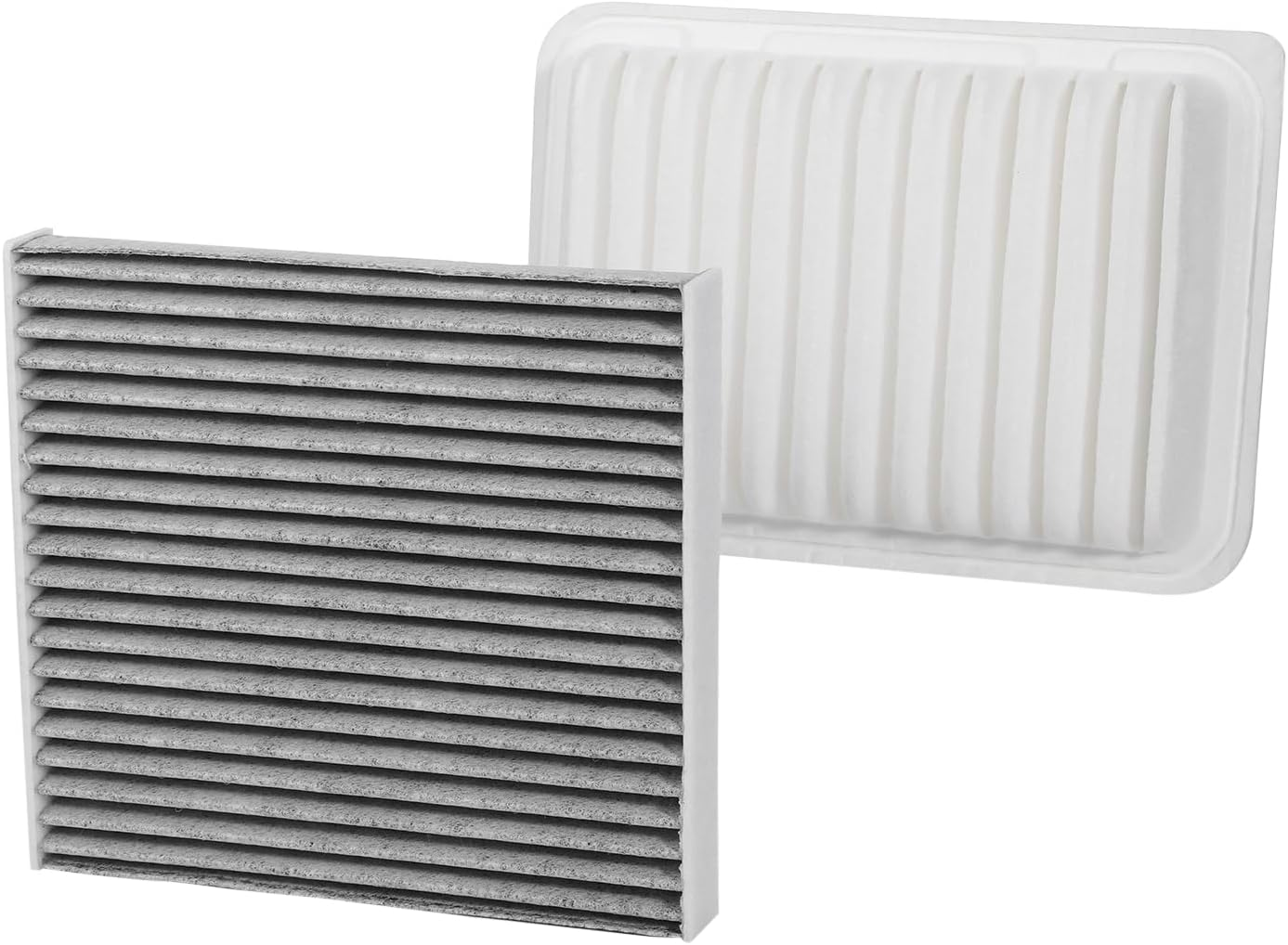 Engine and Cabin Air Filter Combo Set Compatible with Toyota Scion Pontiac Vehicle Corolla 2009-2019 Matrix 2009-2014 Yaris 2006-2018, Xd 2008-2014, Vibe 2009-2010 Replace# 87139-07010 17801-21050 image number 1