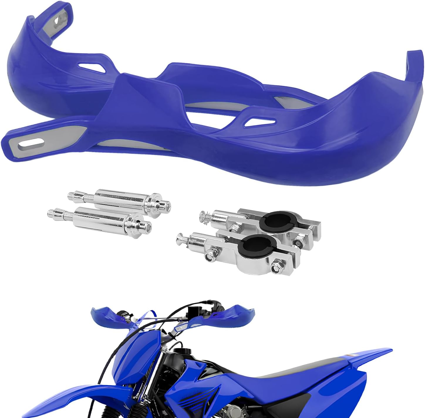 USTPO Dirt Bike Hand Guards Motorcycle Handguards Universal 7/8" 22Mm 1 1/8" 28Mm Bar for FE 701/SM 501/S 450 350/S 250 TE 150 250/I 300/I FC 250 350 450 TX125 Dirt Pit Bike ATV White