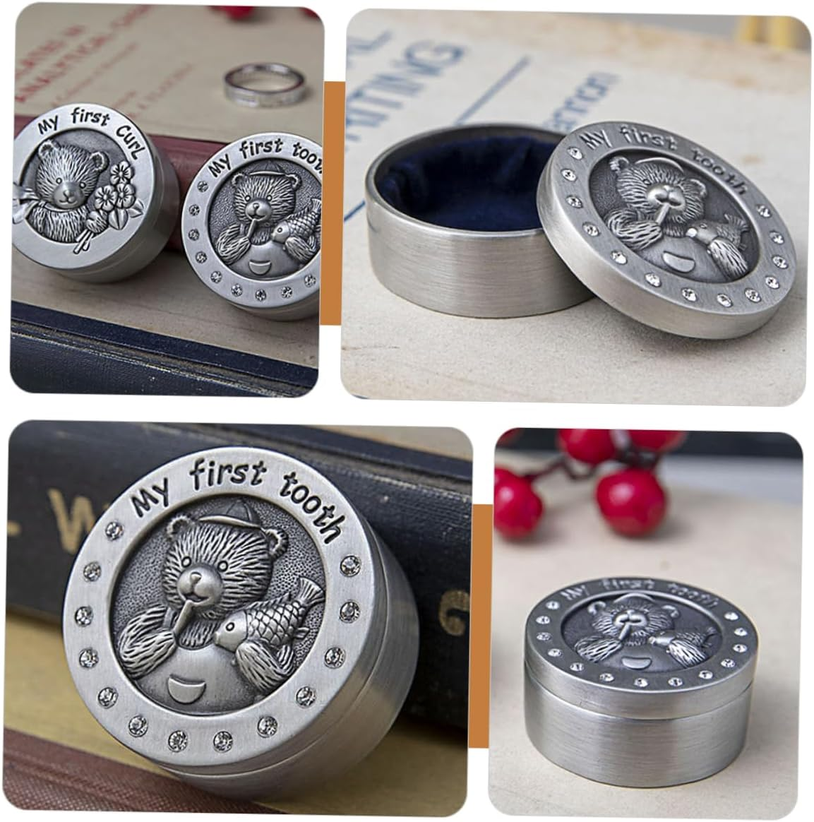 Deciduous Tooth Storage Box First Tooth Keepsake Case and Girls for Boys and Girls image number 1