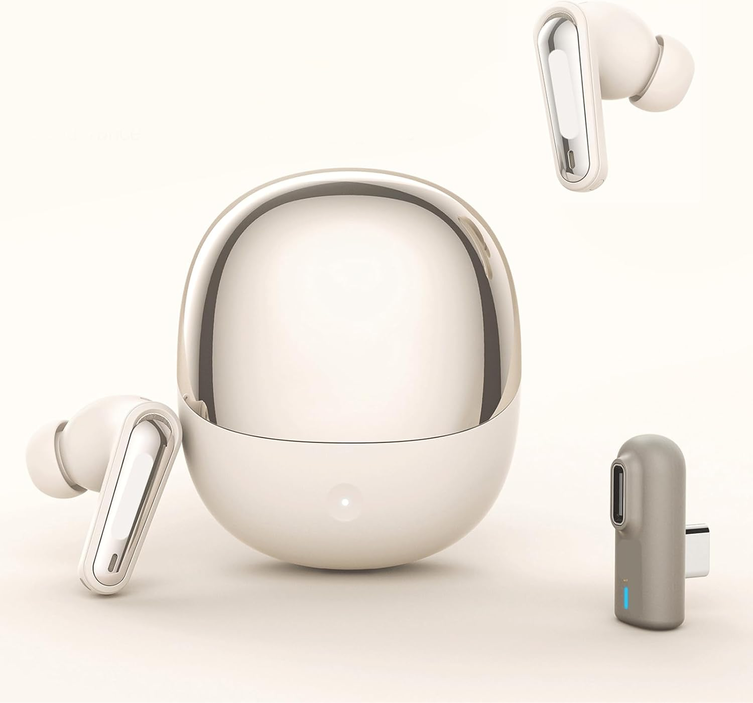 Plyisty Wireless Gaming Earbuds with ENC Mic, 2.4G Wireless/Bluetooth 5.4 Dual Mode Headphone, Low Latency, 3D Sound, for Phone, Laptop, Steam Deck, VR, PC (Black)