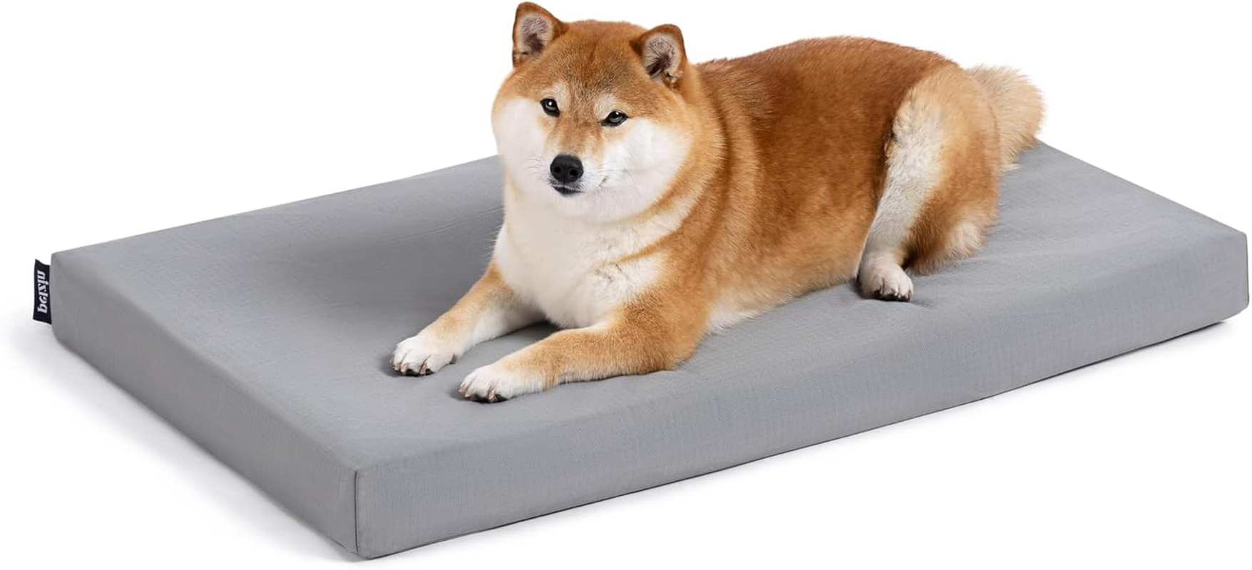 Cybarmour Chew Proof Dog Bed - Outdoor Waterproof Chew Resistant Dog Crate Pad - Orthopedic Kennel Mat for Aggressive Chewers - Medium Breeds & Fits L 77Cm Crate - 74X46X7.5Cm, Limestone image number 6