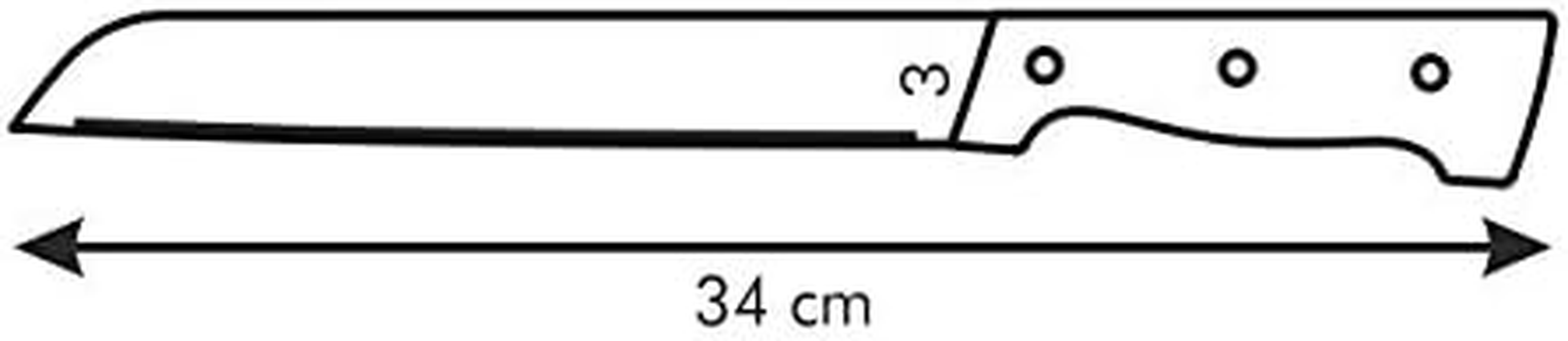 Tescoma Bread Knife Cm 21" Home Profi, Assorted, 37.2 X 8.2 X 2.1 Cm