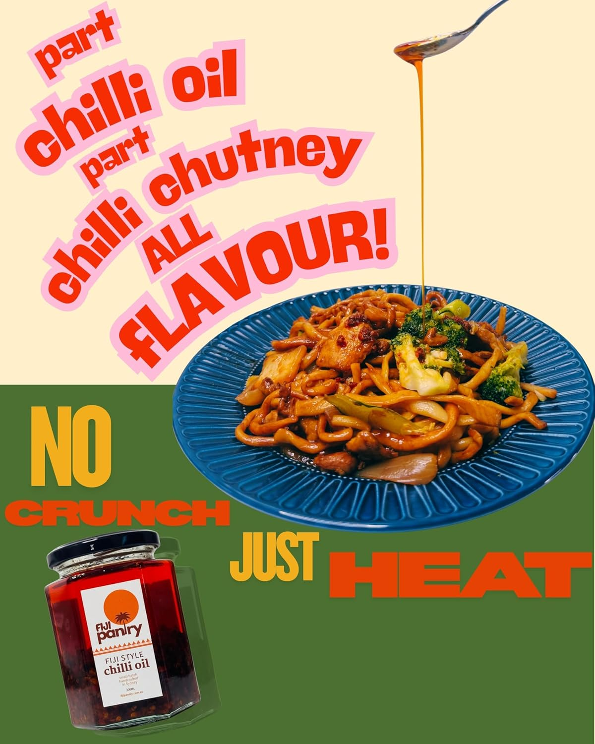 Fiji Pantry Chilli Oil, Handcrafted, Umami Flavour, Small Batch Made in Sydney, 300Ml image number 3