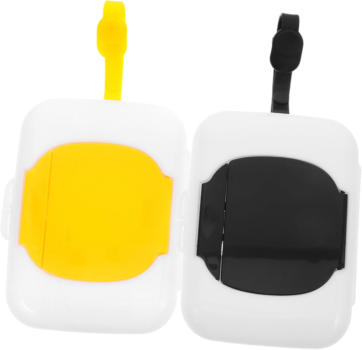2Pcs Portable Wipes Dispenser Refillable Wet Wipe Holder for Travel Compact Tissue Case for Newborns and Parents Airtight Design Keeps Fresh image number 2