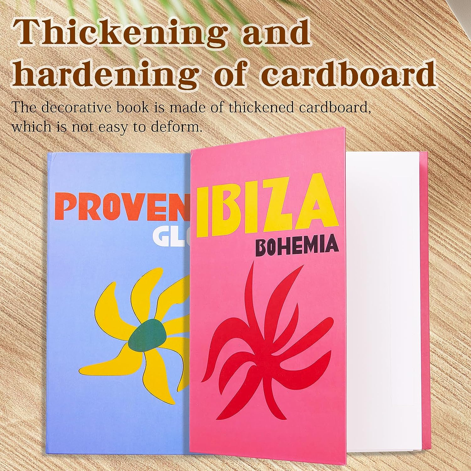 PHUSBLAY Fashion Inspired Decorative 8 Faux Books Set for Coffee Table/Shelves with No Pages - Lightweight Stylish Aesthetic Book Display Stack for Minimalist Office/Home Decor - Set of 8 image number 5