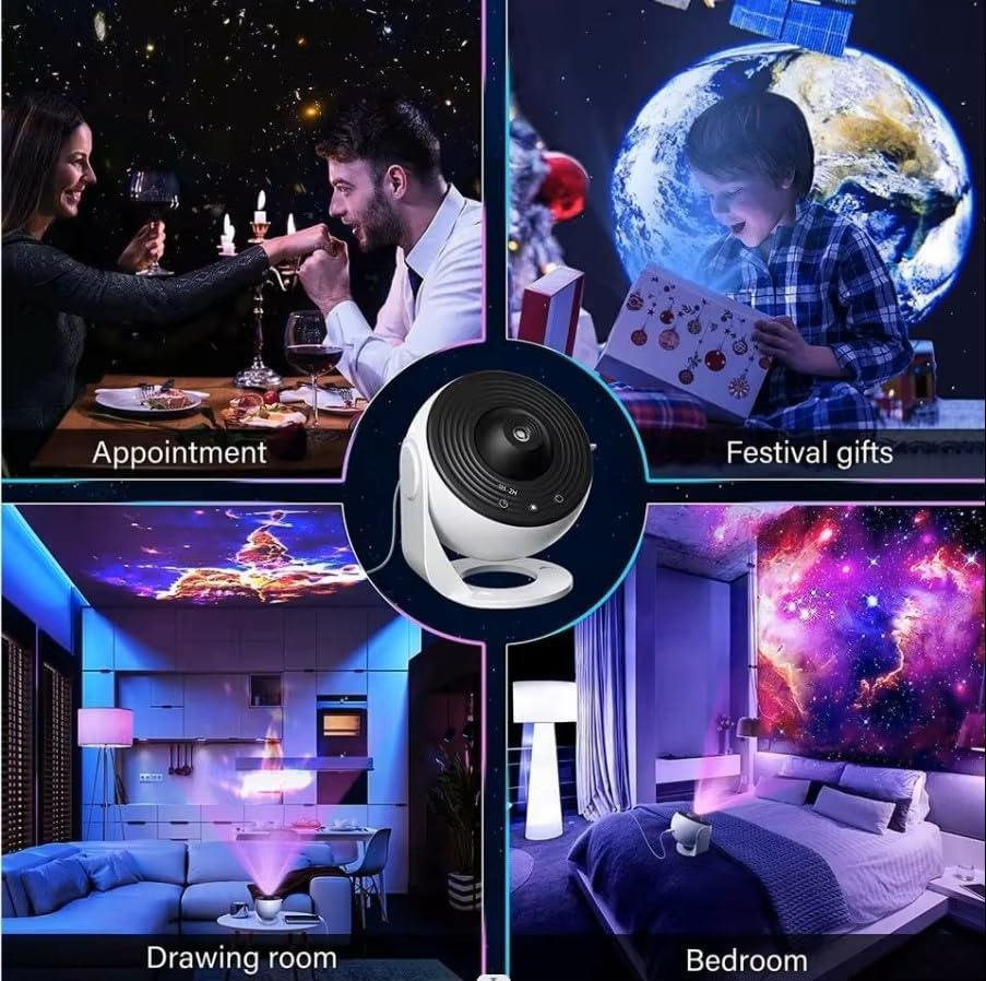 Orco Galaxy Projector Night Light for Kids &ndash; LED Lamp, Star Projector & Ceiling Light &ndash; Astronaut Space Planet Room Decor, Wall & Bedroom Lights, Govee Style Lumena Lamp for Bedroom image number 5