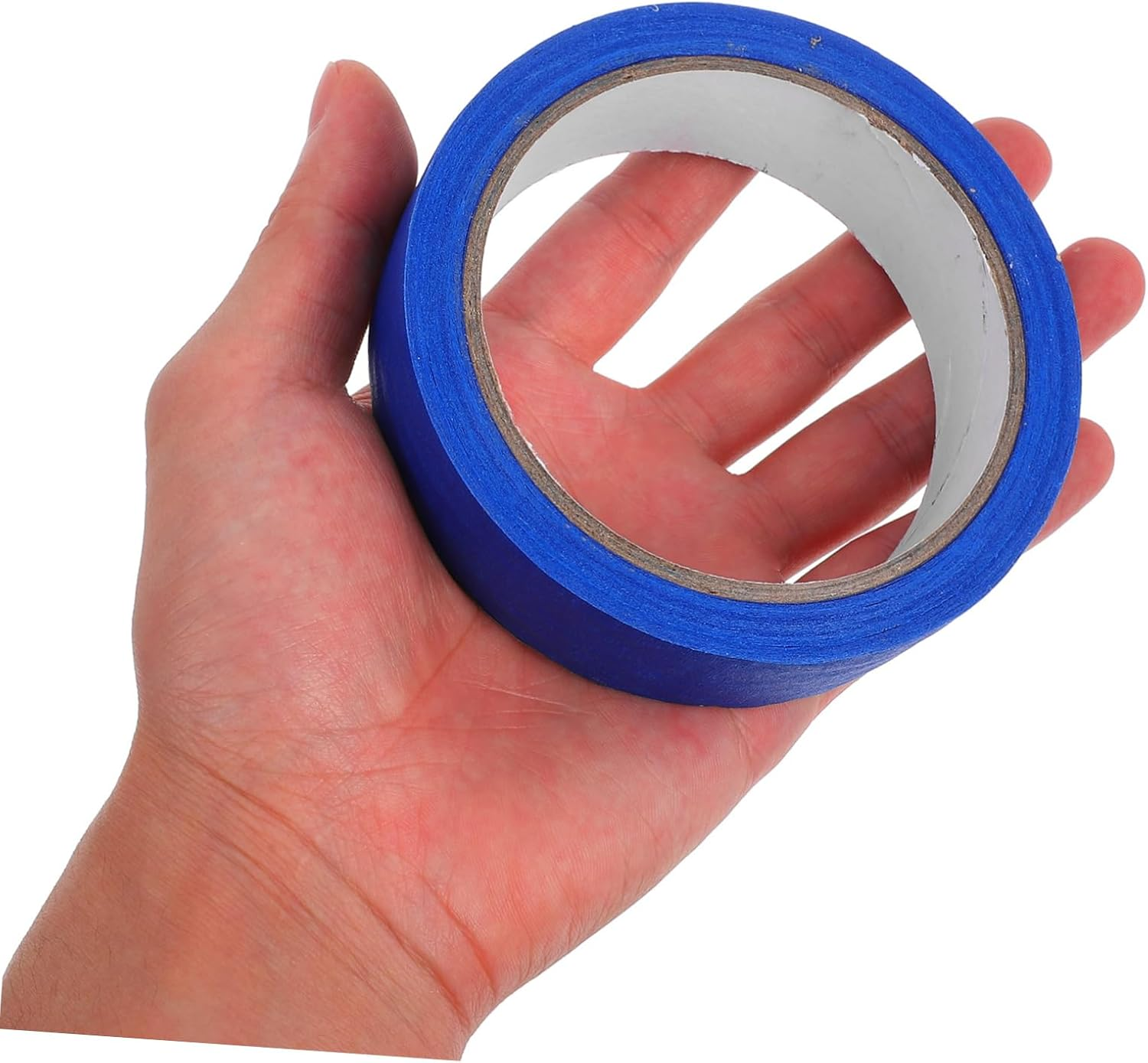 Flexible Crepe Paper Masking Tape 6 Rolls Painters Tape Adhesive Writable Surface Wall Painting image number 1