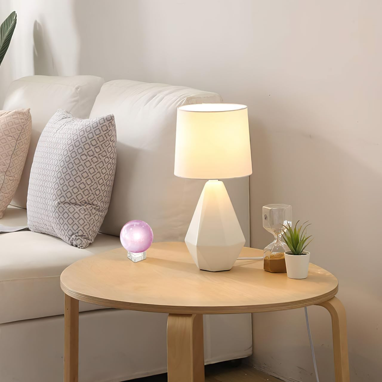 BESTOYARD Crystal Ball Stand Clear Glass Ball Base with Concave for Displaying Objects for Crystal Balls Eggs and Sports Balls image number 4