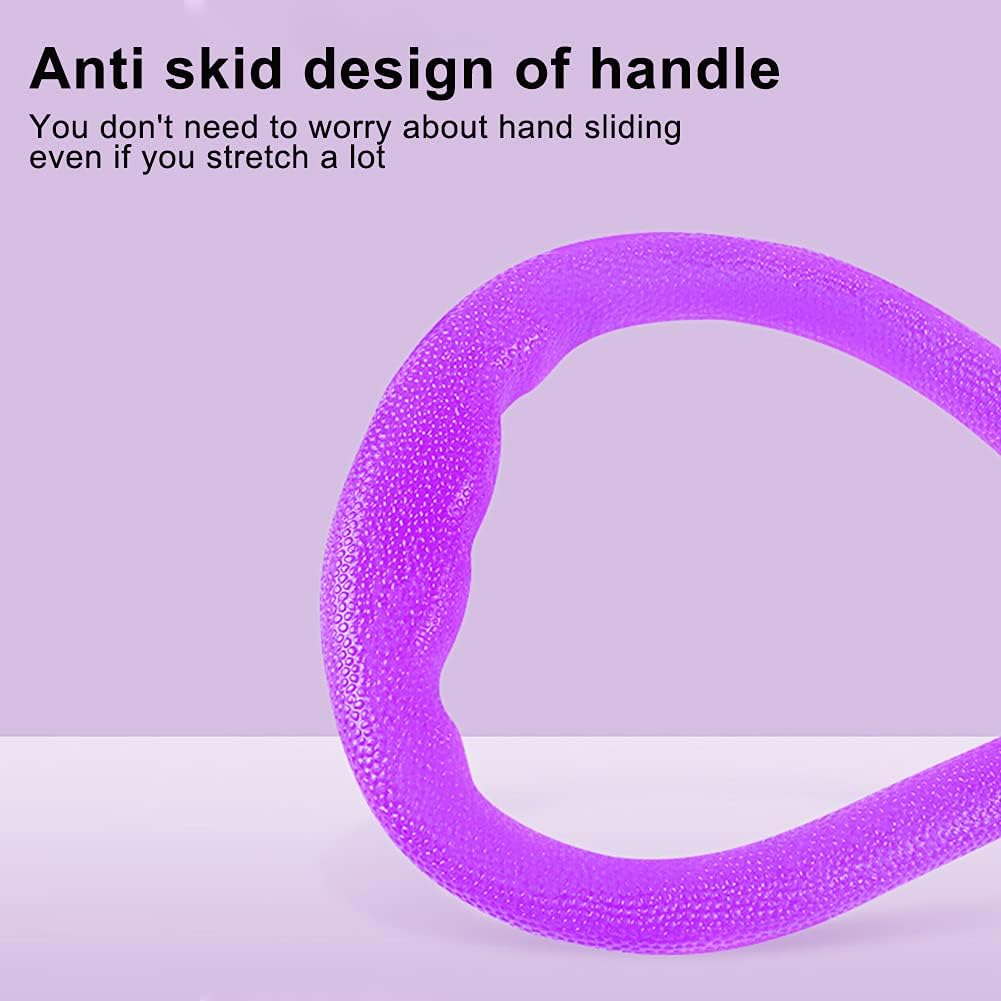 7 Ring Stretch Resistance Exercise Band, Workout Bands Yoga Stretching for Home Fitness, Foot, Leg and Arm Exerciser Stretch Band, Center Workout Walking Exercise