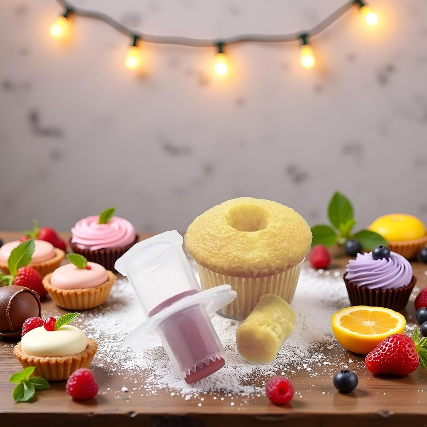 Random Color Cupcake Corer Decorating Divider Pastry Corer Model Cake Filler Corers Corers and Pitters Fruit and Vegetable Tools Home and Kitchen image number 5