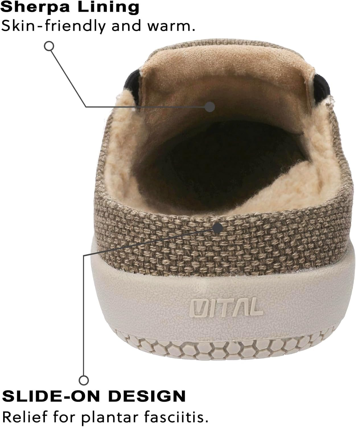 Lazystep Men'S Trevor Orthopedic Slide Slipper with Arch Support image number 2