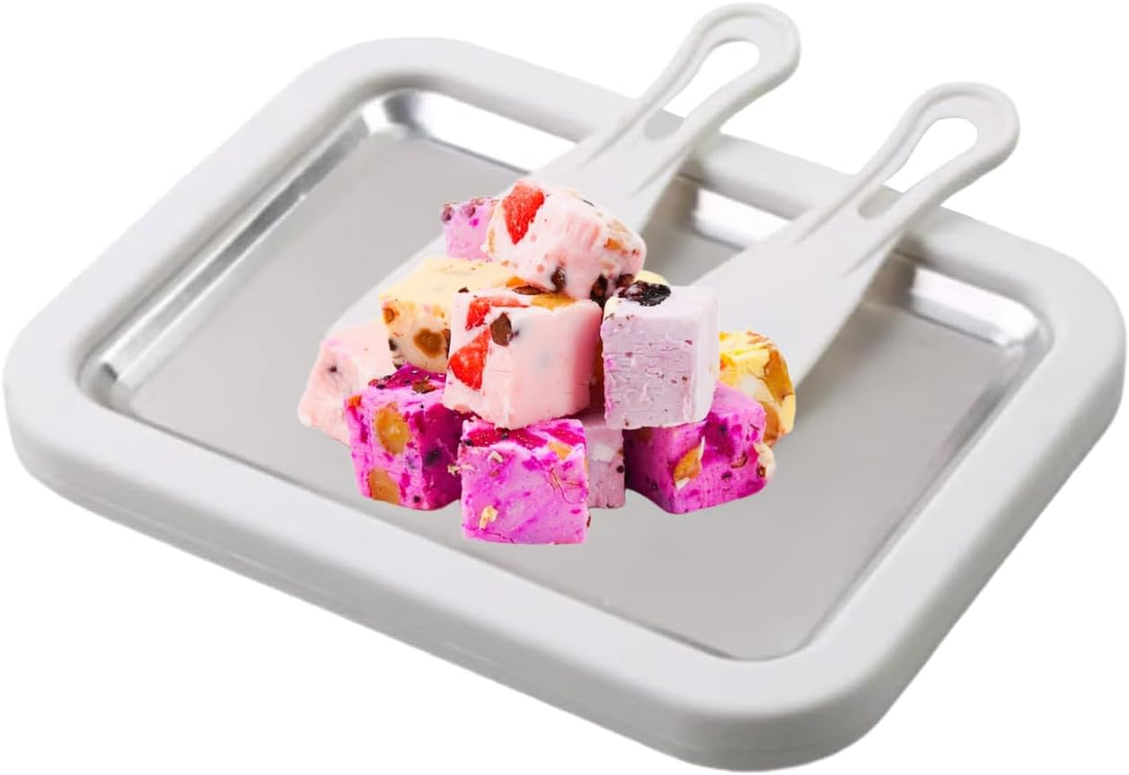 Meindin Instant Ice Cream Maker - Portable Kitchen Gadgets | Rolled Ice Cream Machine with 2 Scrapers,For Party Gatherings Picnic Camping Yogurt Sorbet Home Kitchen Family Kids