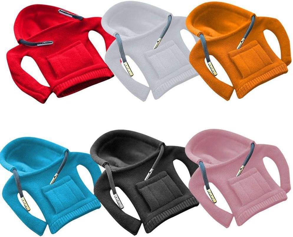 Gear Shift Cover, Universal Shift Knob Cover, Funny Sweater Hoodie for Gearshift, Car Shifter Stick Protector Decoration (Black, Pink, White, One Size) image number 5