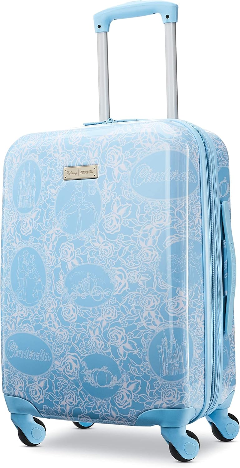 American Tourister Disney Hardside Luggage with Spinner Wheels, Light Blue, Carry-On 21-Inch, Disney Hardside Luggage with Spinner Wheels image number 3