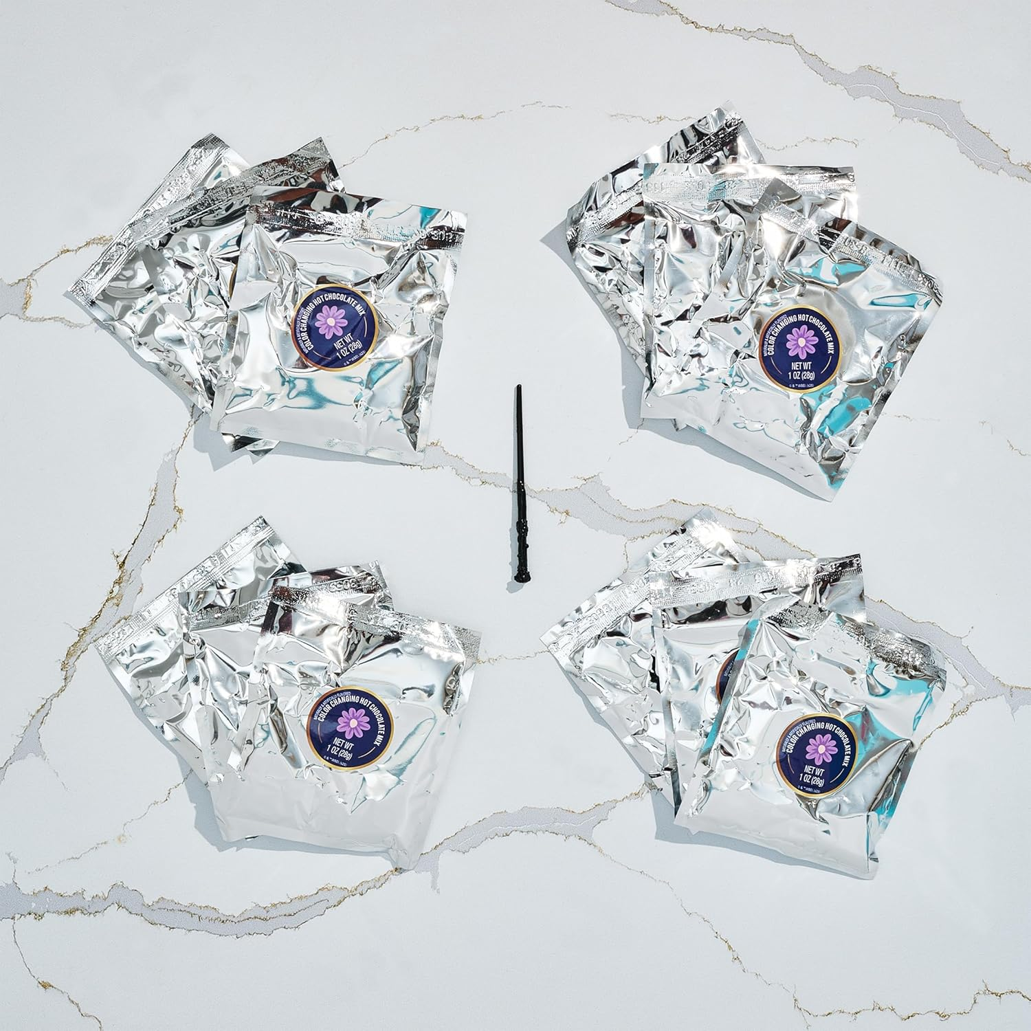 HARRY POTTER 12 Days of Hot Chocolate, Includes 12 Color-Changing Hot Chocolate Mixes in 4 Colors and 1 Stir Wand, Officially Licensed image number 1