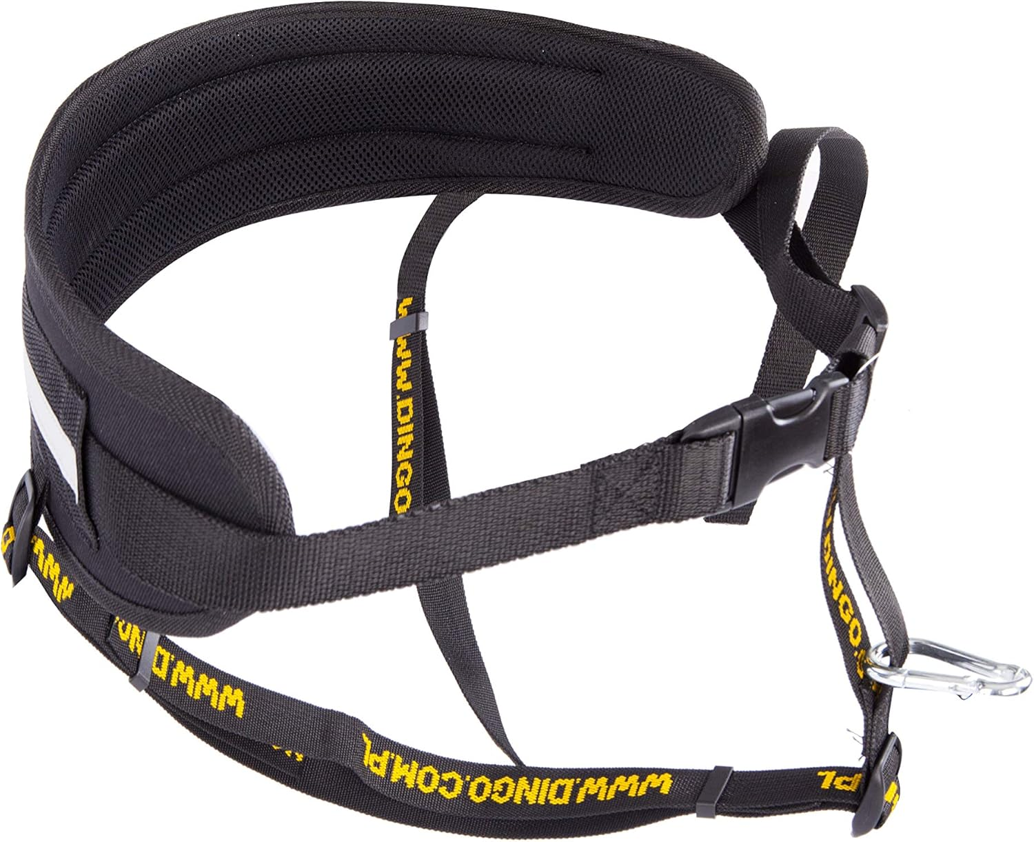 DINGO Canicross Belt 4-In-1 Universal, Adjustable, Safe, Reflective, Multifunctional, Hands-Free Dog Walking Belt for Running, Sports, Jogging, Training, Black (12780-2)