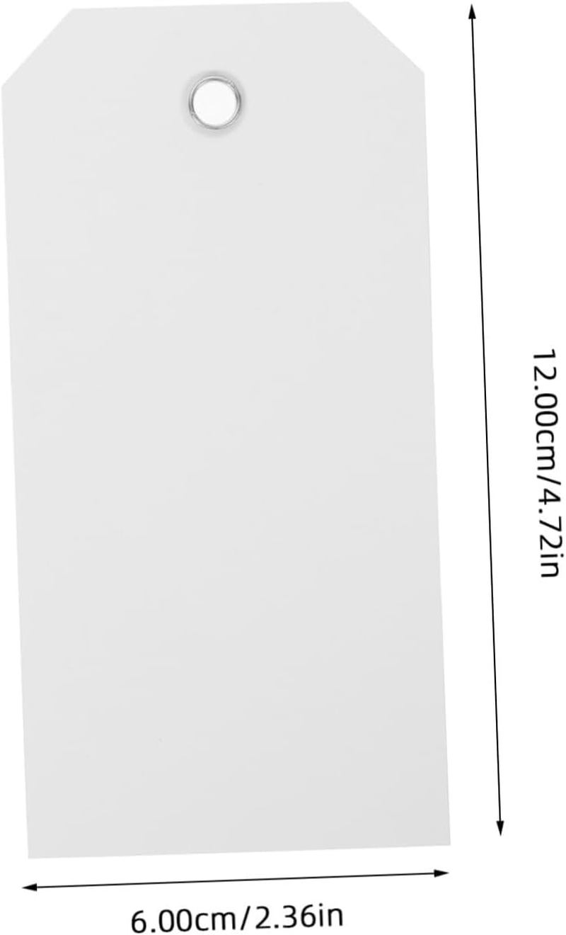 FUNOMOCYA 100Pcs Luggage Tags for Suitcases Wire Writable PVC Travel Tags String for Luggage Identification of Name image number 6