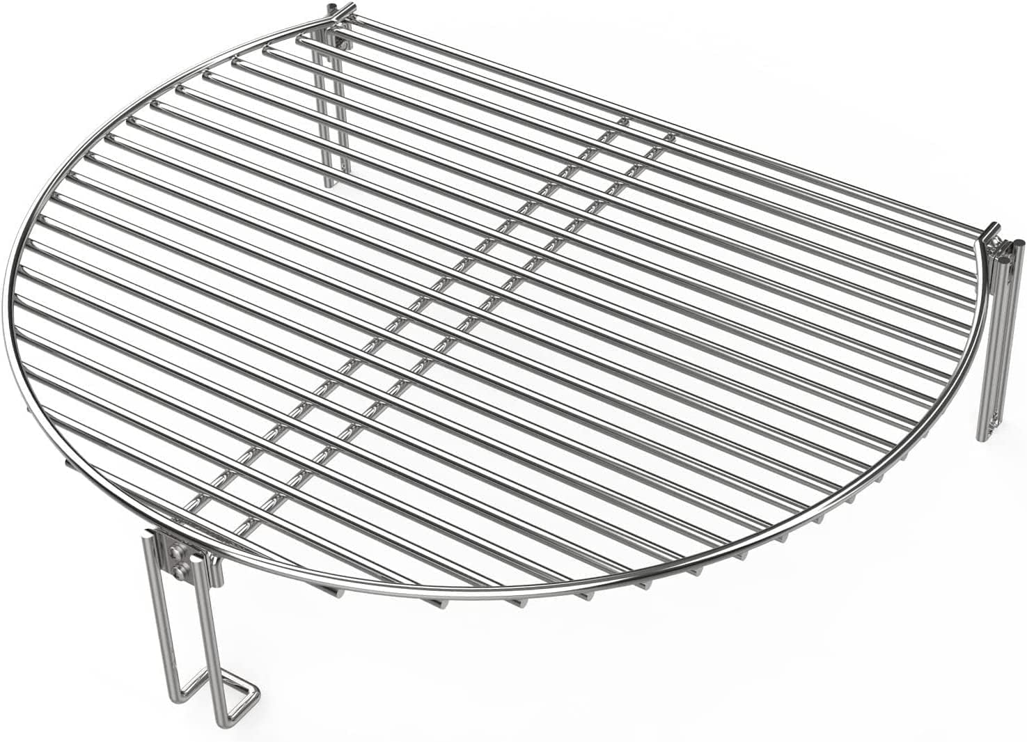 Mixrbbq Grill Expander Rack for Big Green Egg Large & XL, Kamado Joe Classic Ceramic Grill, Chargriller 18" Akorn, Weber Kettle Grill Gas Grills, Stainless Steel Stack Rack Expansion Grilling Grid image number 4