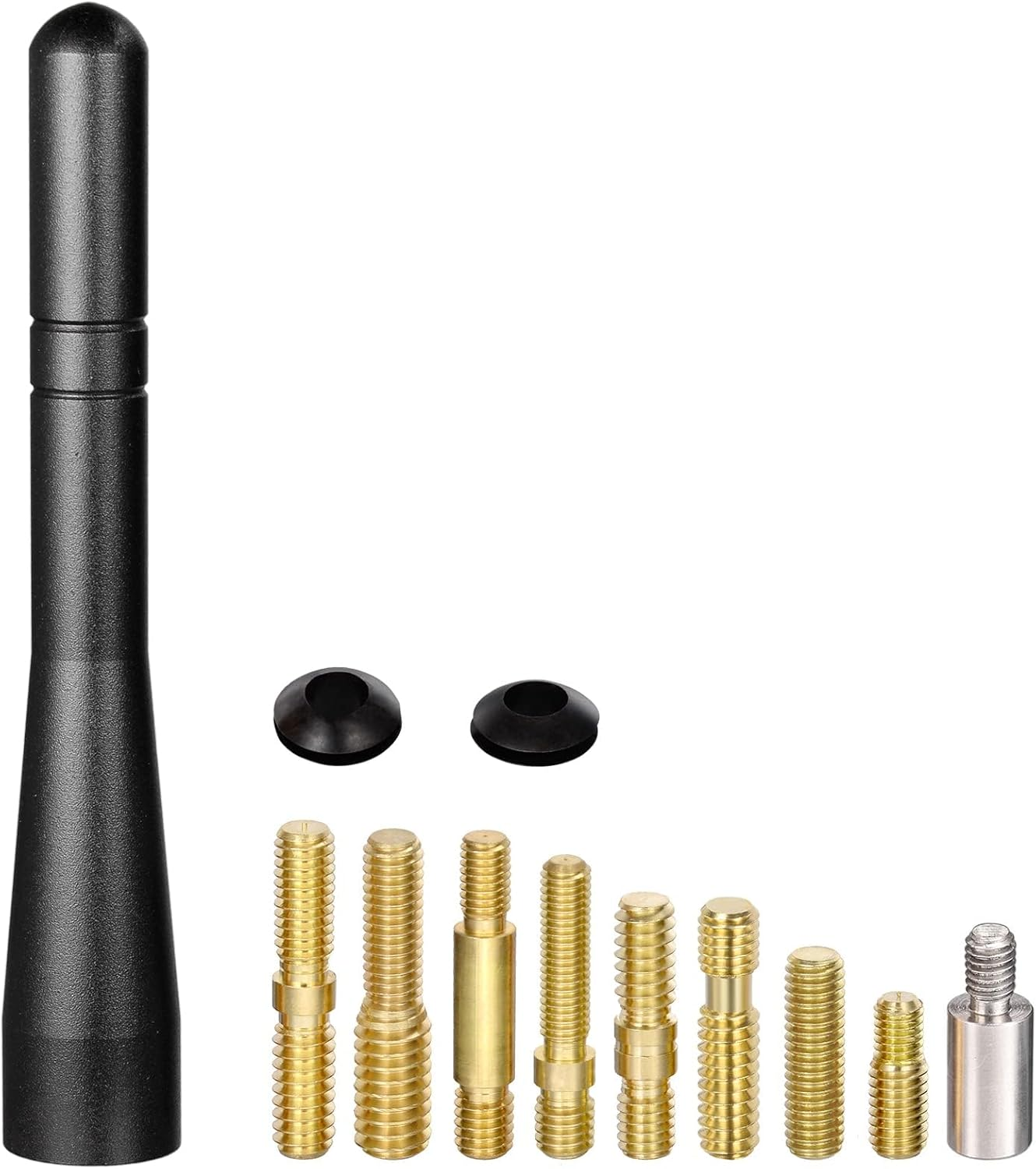 Bingfu Vehicle Short Antenna Mast Car Truck Mini Antenna Replacement for Heavy Duty Truck image number 4