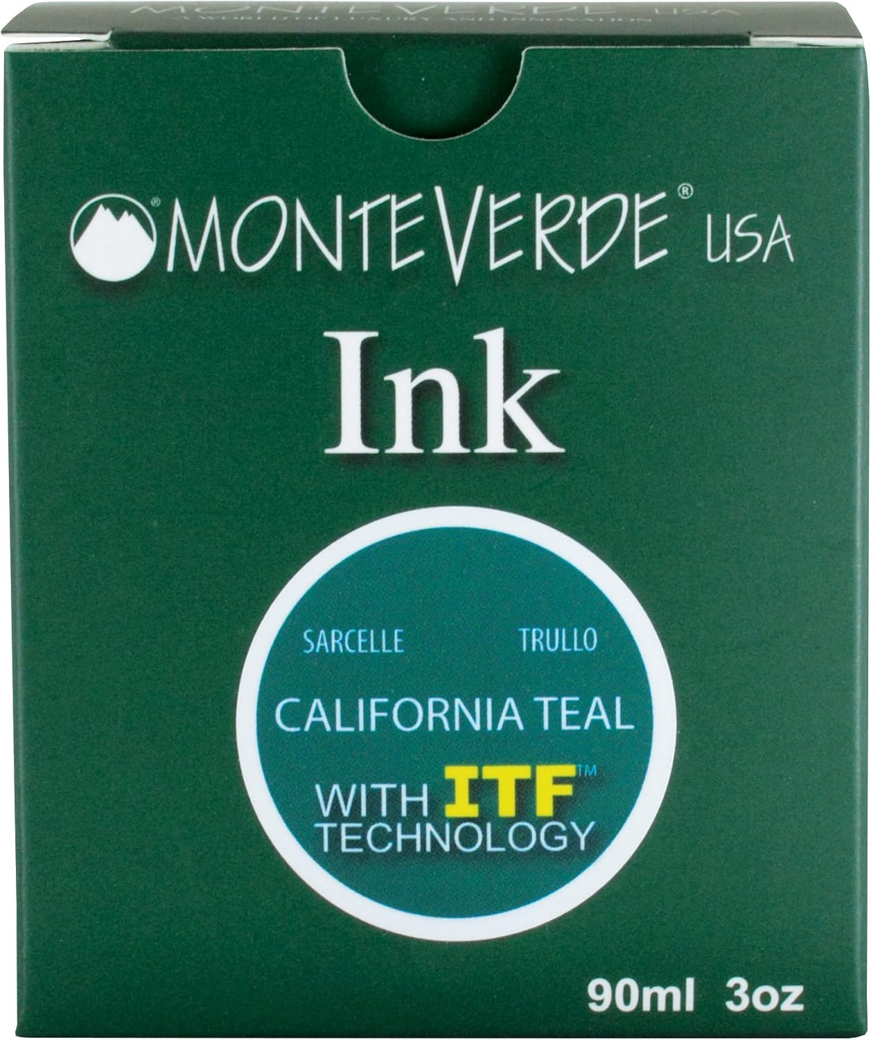 Monteverde USA Ink with ITF Technology 90 Ml California Teal (G308CT) image number 7