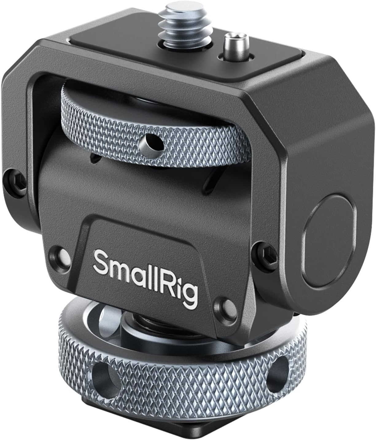 Smallrig Camera Monitor Mount Lite with Cold Shoe, Swivel 360&deg; and Tilt 180&deg; Holder for Field Monitor, LED, Flash and Video Shooting Photography Accessories, Max Load Capacity of 90&deg; Tilt 3.2Kg - 3809 image number 1
