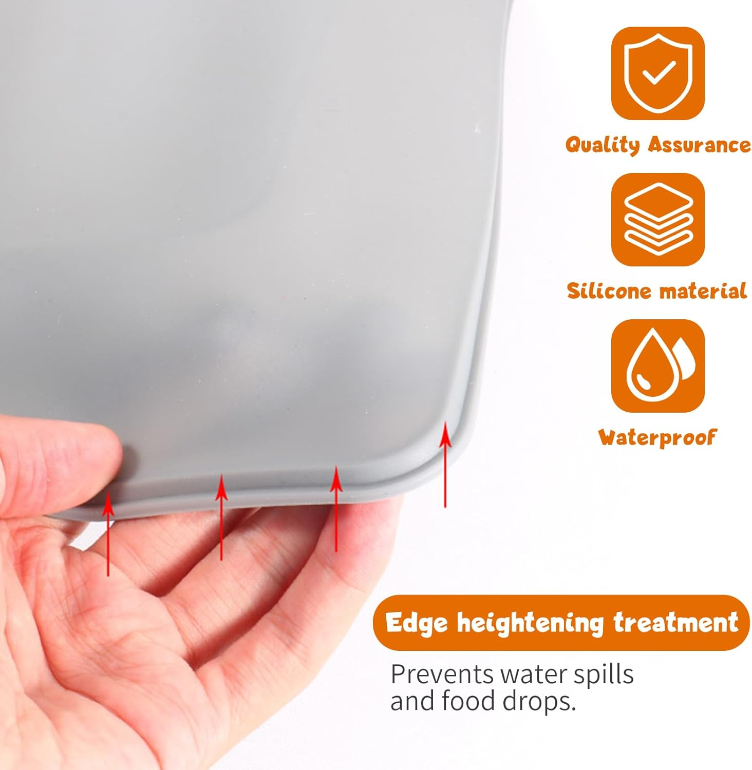 Dog Bowl, Dog Bowls, Pet Bowl, Foldable Silicone, 2-In-1 Feeding Bowl, Travel Bowl, Portable Feeding Bowls for Small and Large Dogs, Can Be Used for Food and Water, Grey image number 3