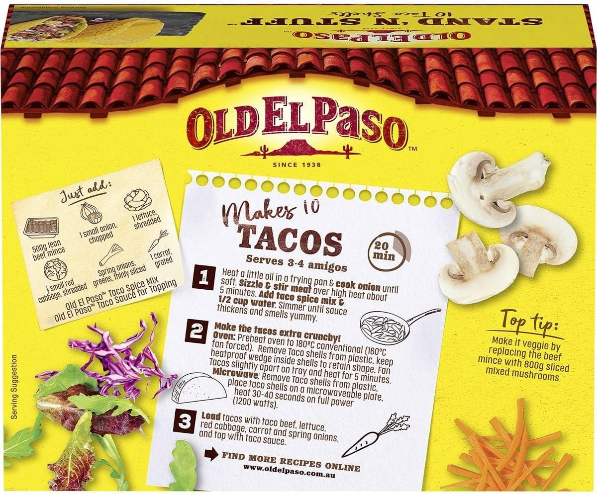 Old El Paso Stand 'N Stuff Taco Shells 160 G image number 6