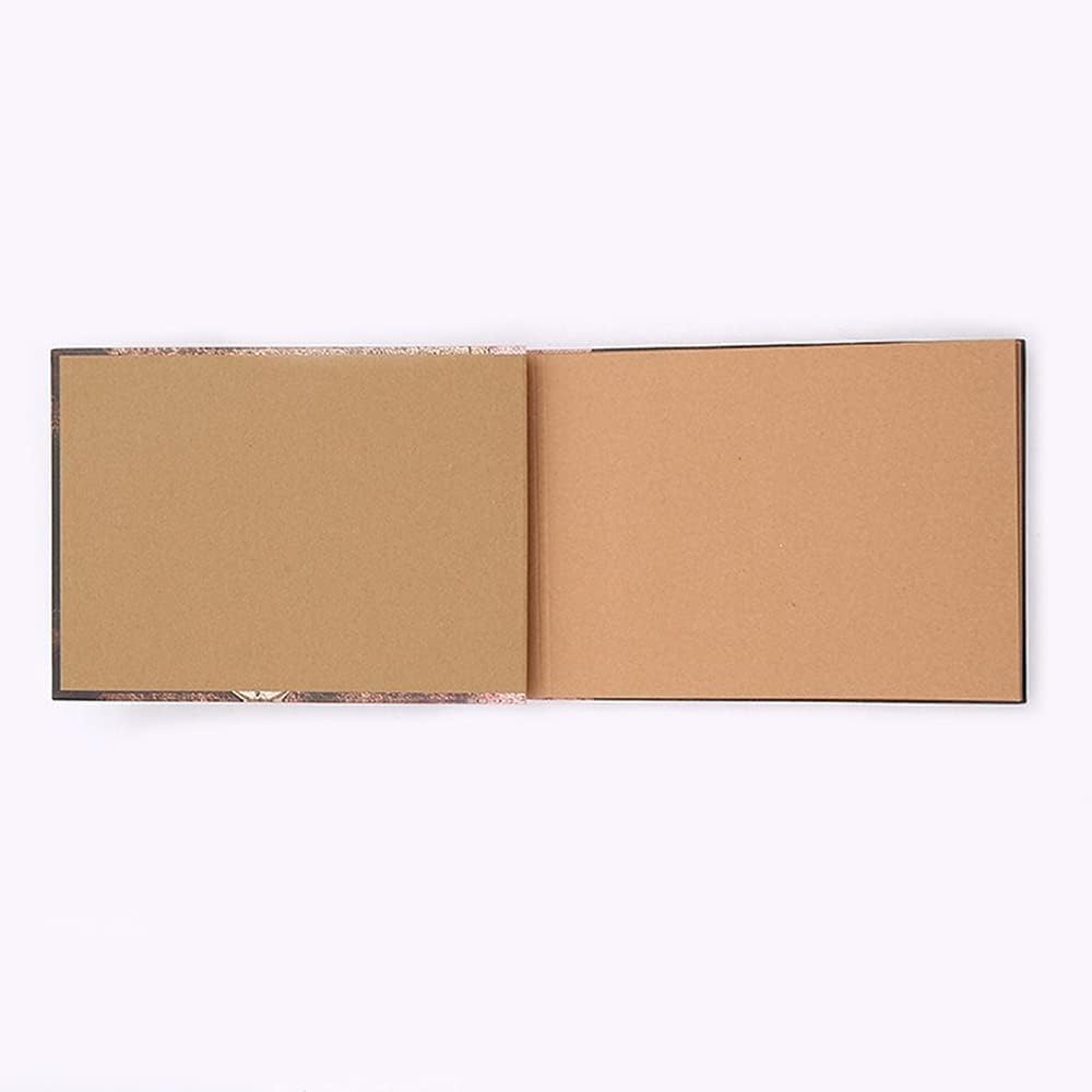 40 Sheets Our Adventure Book DIY Scrapbook Vintage P Album 29X19Cm/11.4X7.5In for Family Anniversary Wedding Travelling Baby Growth Newest
