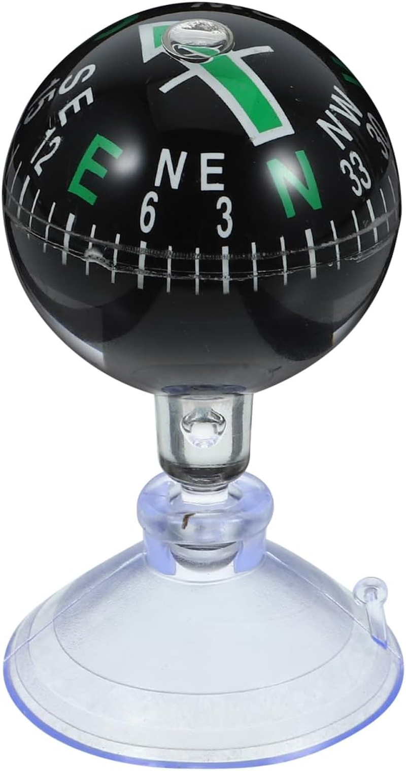 Gatuida Boat Compass Ball: Adjustable Dash Mount Car Compass with Bottom Stick Navigation Hiking Direction Pointing Guide Ball for Marine Boat Truck Outdoor image number 4
