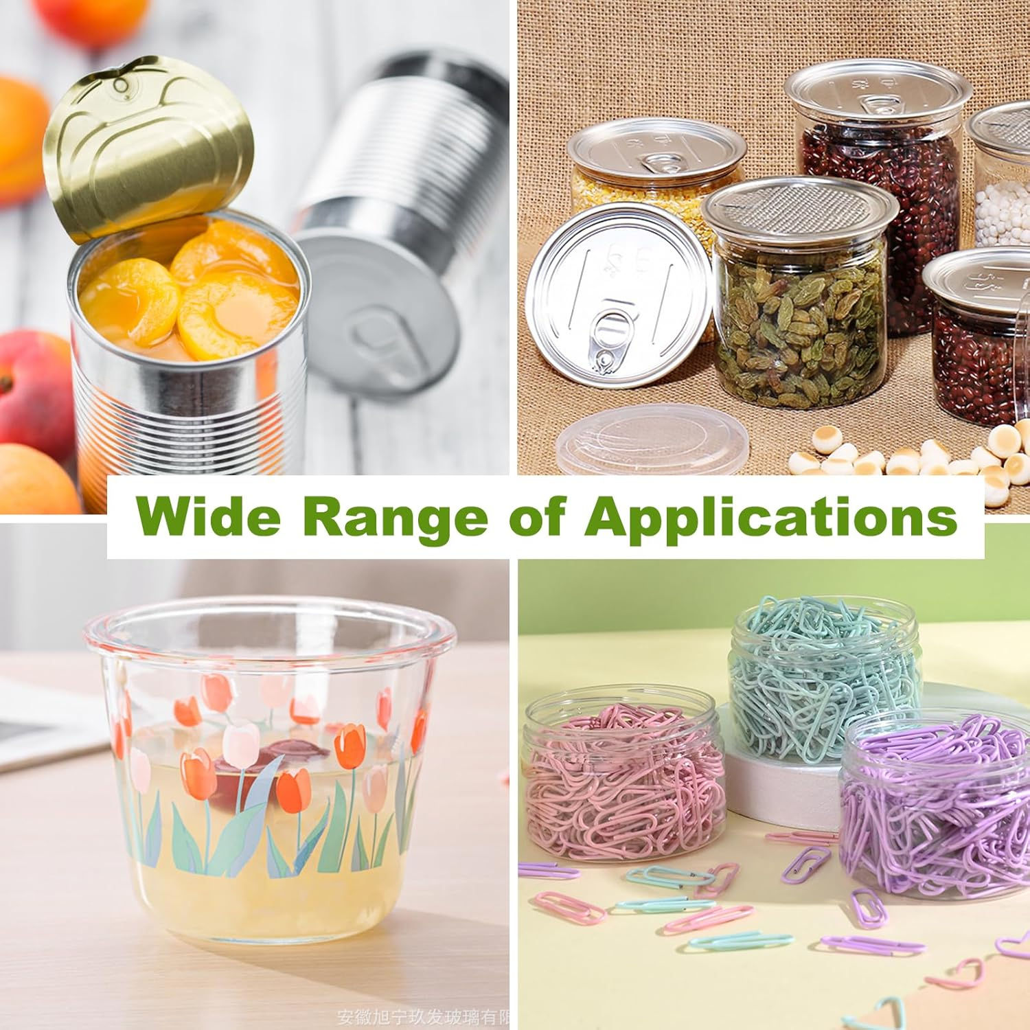 Pack of 12 Can Lids, Cat Food, Lids for Cat Food Cans in 3 Different Can Lids/Canning Lids 200 G, 400 G and 800 G, Can Lid Dog Food Transparent for Food Storage image number 2