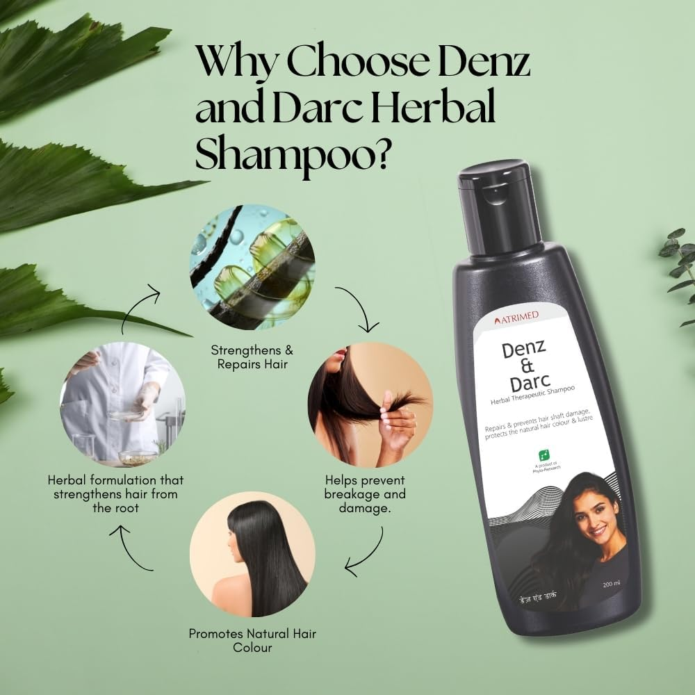 Atrimed Denz and Darc Shampoo 200Ml, Pack of 2 image number 5