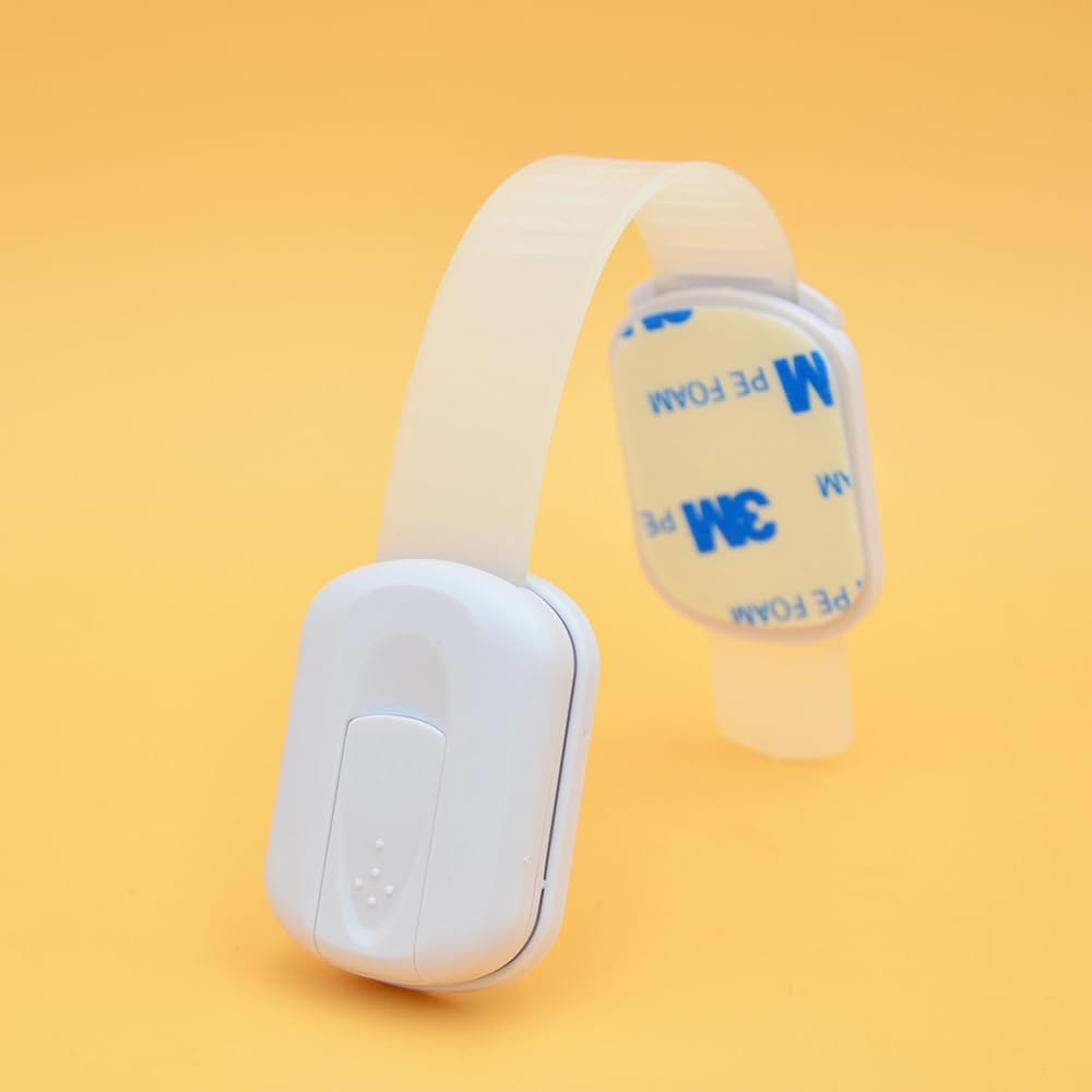 10 Pack Child Safety Cabinet Locks Baby Proofing Latches to Drawer Door Fridge Oven Toilet Seat Kitchen Cupboard Appliance Trash Can with 3M Adhesive