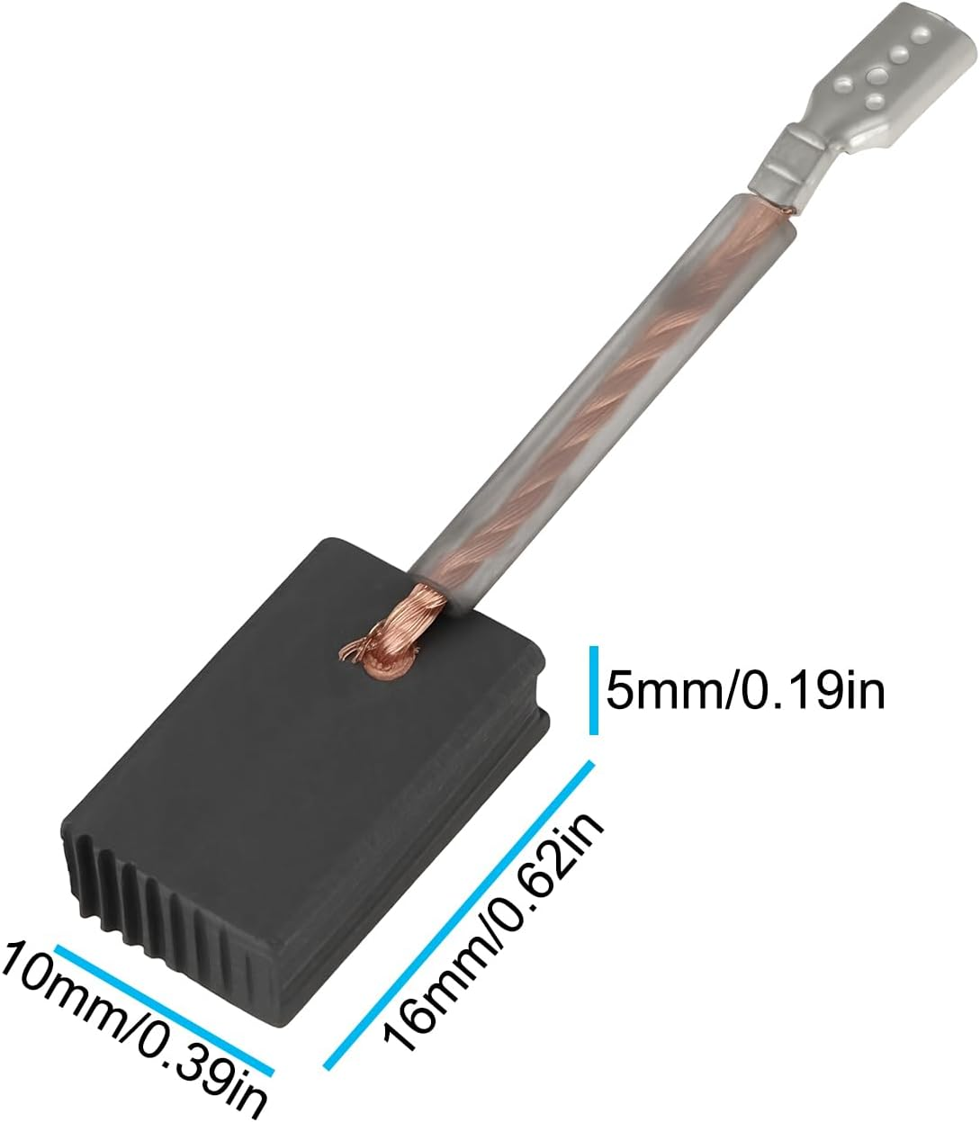 SING F LTD 2 Pairs Carbon Brushes 5X10X16Mm Compatible with Hilti DC 125S DCG 500S