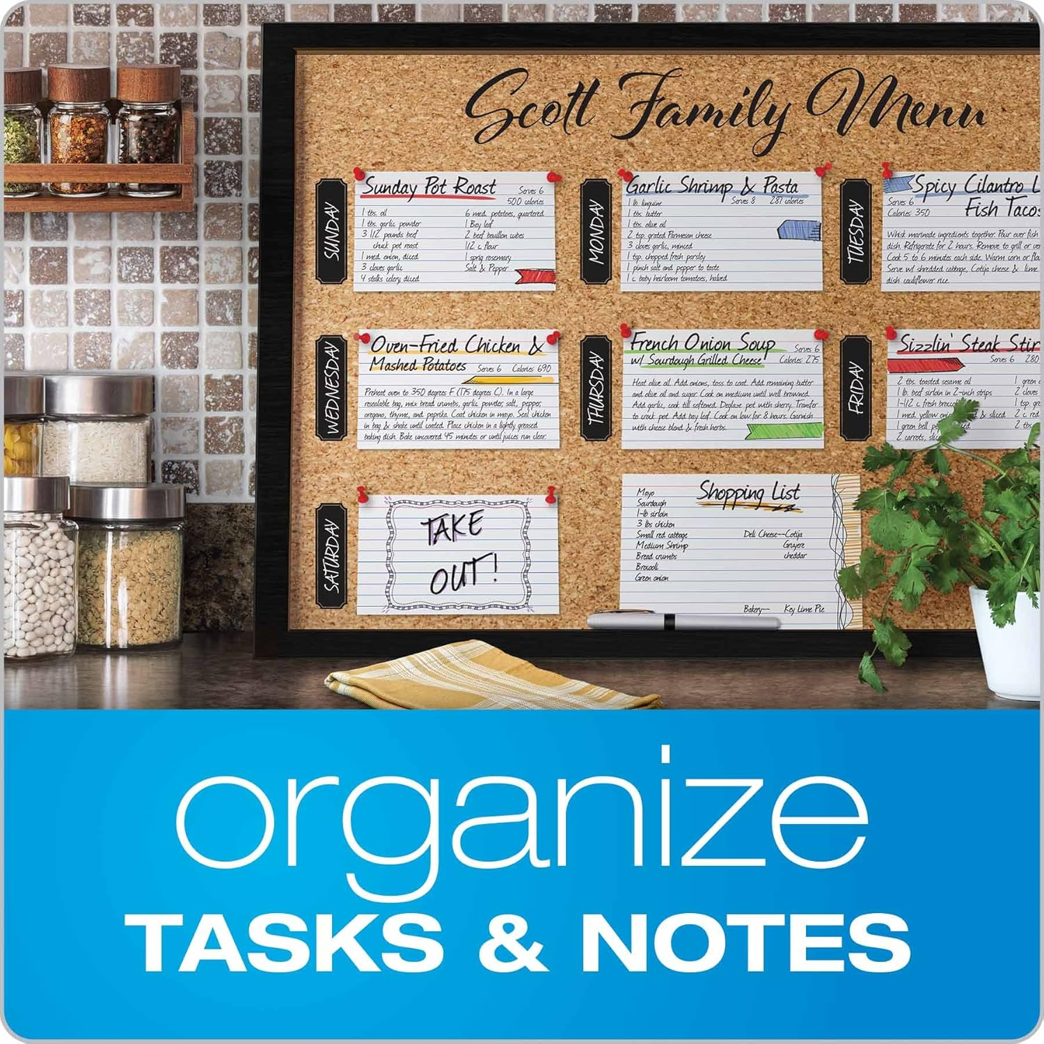 Oxford 41 (1000 PK) Ruled Index Cards, 4" X 6", White, 1,000 Cards (10 Packs of 100) (41) image number 2