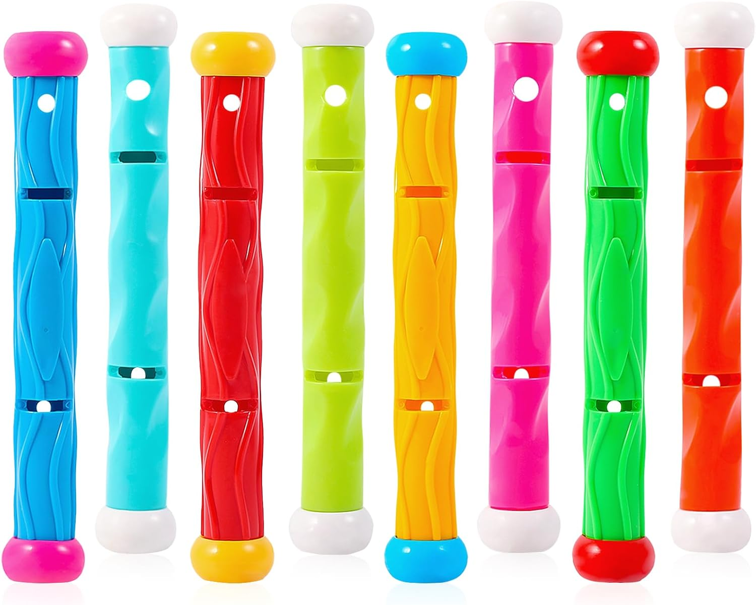 ASONA 8 PCS Diving Sticks Pool Toys for Kids, Sinking Swimming Training Sticks, Underwater Pool Games for Boys & Girls Ages 4-12, Party Favors, Throwing & Diving Toys
