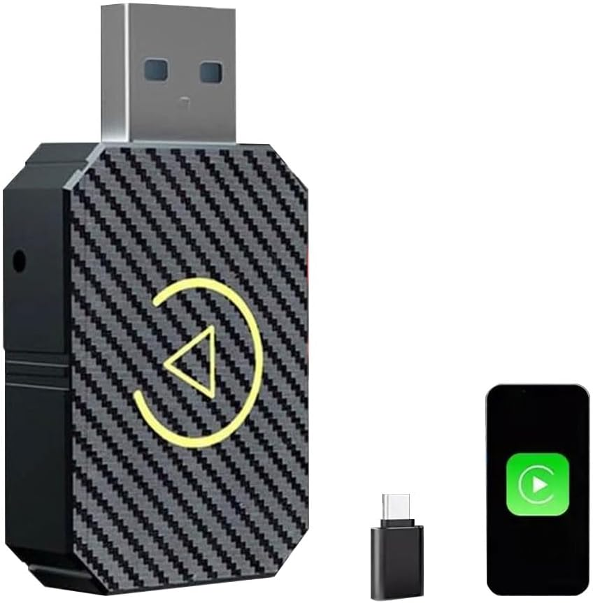 STEXX Wireless Carplay & Android Auto Adapter, Converts Wired to Wireless Carplay Adapter Plug & Play Dongle Compatible with Cars from 2016 & Iphone Ios/Android, with USB-C image number 2
