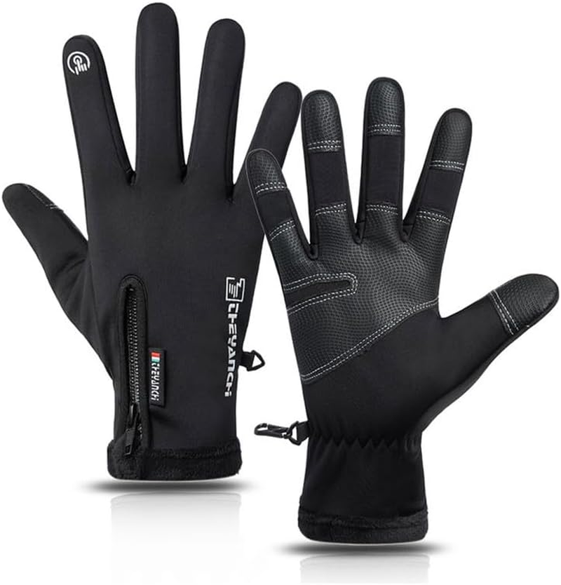 KEGECOL Winter Gloves for Men Women, Waterproof Warm Ski Gloves for Cold Weather, Touch Screen, Running Driving Cycling