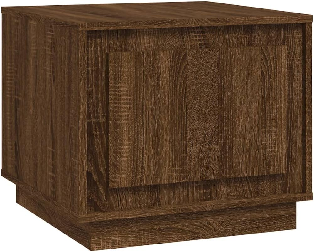 Vidaxl Modern Coffee Table in Concrete Grey - Engineered Wood Furniture with Storage - Rectangular Side Table