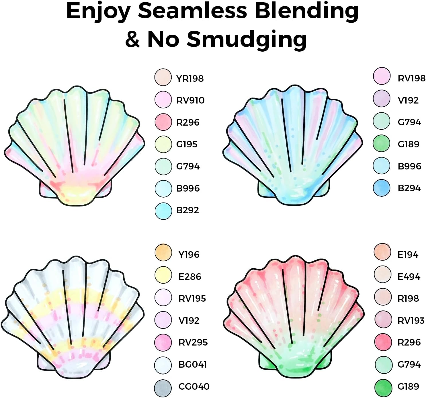 Ohuhu Alcohol Markers 48 Pastel Colors- Double Tipped Art Marker Set for Artists Adults Coloring Sketching Illustration - Chisel & Fine Dual Tips - Oahu of Ohuhu Markers - Alcohol-Based Refillable Ink image number 2