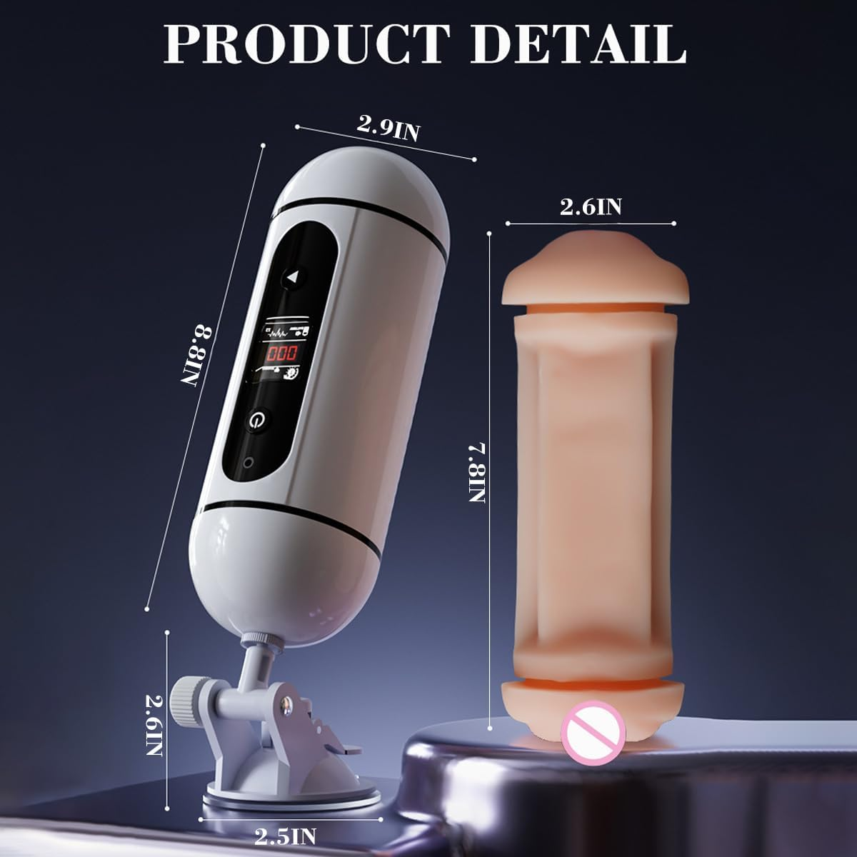 2 in 1 Pocket Cup Sex Toys for Men Realistic Channel Texture with 12 Vibrations Count Training Cup Male Masturbator Adult Toys image number 4