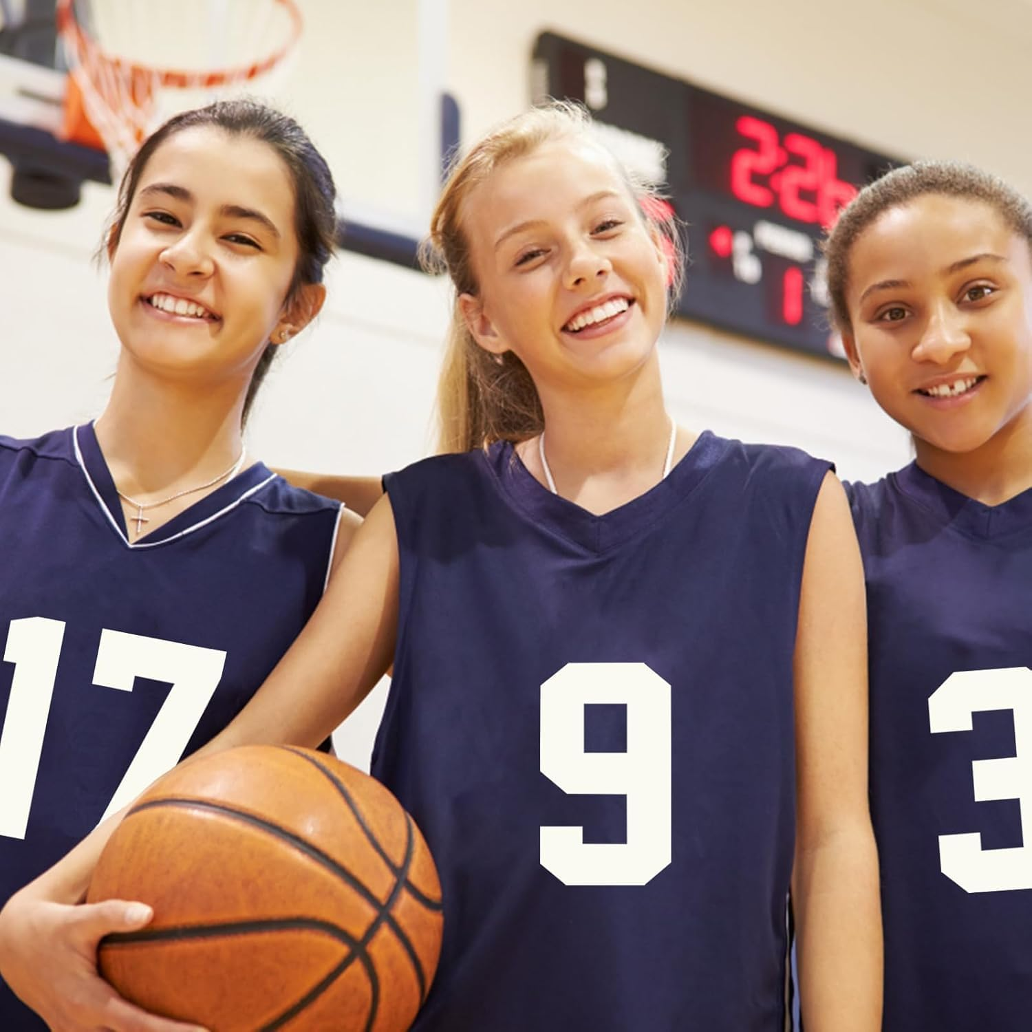 OSYLICT 22PCS Iron on Numbers T Shirt Heat Transfer 0 to 9 Jersey Numbers,8 Inch Tear-Proof Washable Number for Team Uniform Sports image number 6