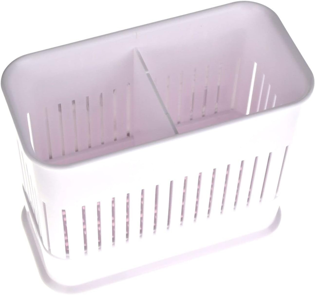 New Plastic Cutlery Drainer Knife Fork Spoon Rack Strain Strainer White image number 3