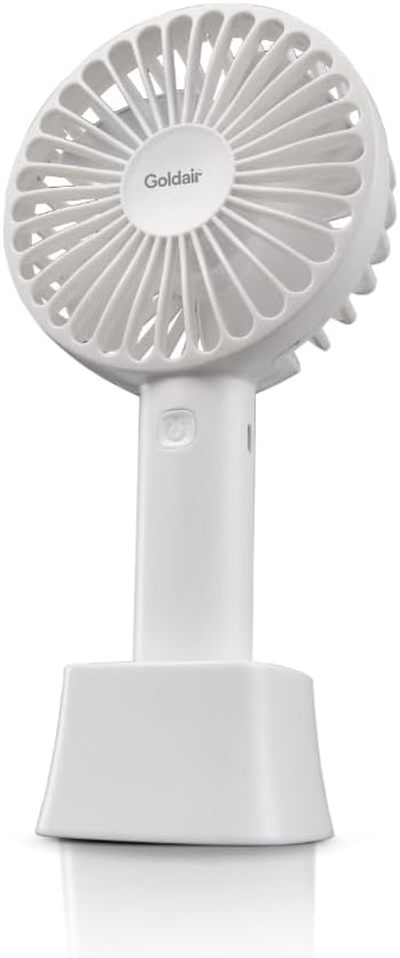 Goldair 10Cm Rechargeable Handheld Fan - White