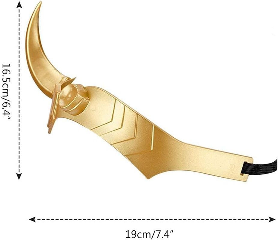 Loki Helmet with Horn Movie Thor Ragnarok Norse Mythology Loki Mask Helmet Cosplay Adult Halloween Costume Party Props - Loki'S Crown image number 4