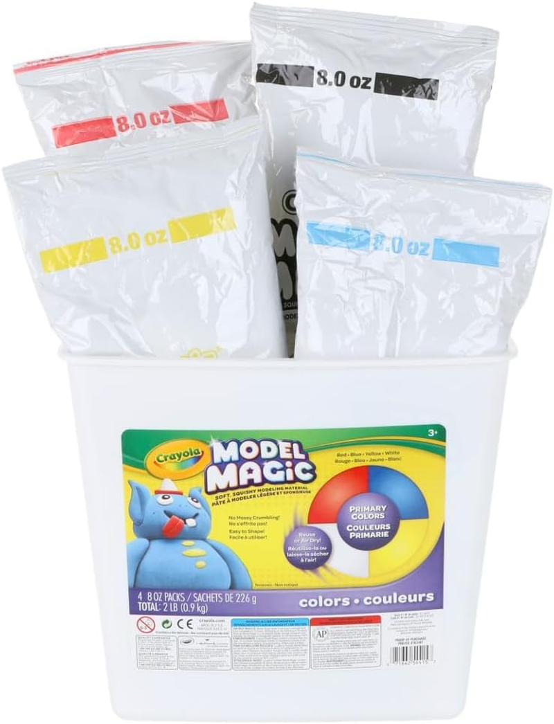 Crayola; Model Magic; Coloured Modelling Compound; Art Tools; 900G Resealable Bucket; Perfect for Butter Slime Supplies Kit, Mess Free - Colored image number 5