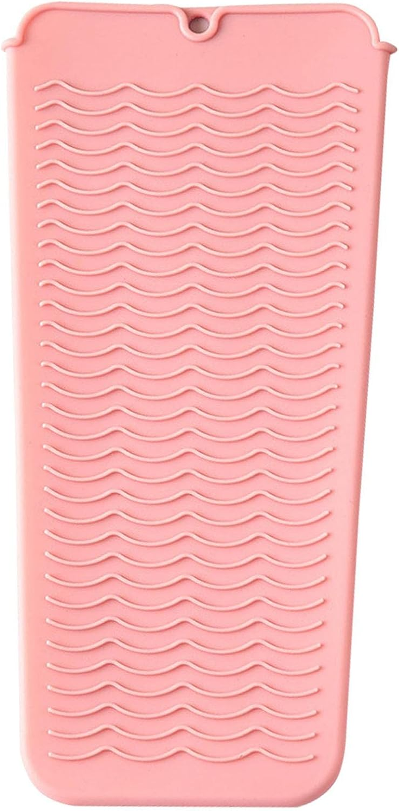 Heat Resistant Straightener Pad | Travel Hair Straightener Mat | Portable Heat Resistant Silicone Mat for Hair Styling Tools, Flat Irons and Curling Irons Pochy