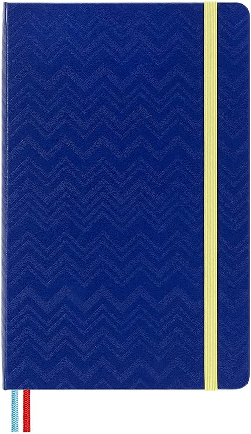 Moleskine - Limited Edition Missoni Notebook - Ruled - Large - Blue - Blue image number 4